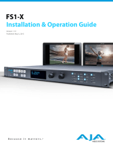 AJA FS1-X Installation and Operation Guide