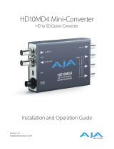 AJA HD10MD4 Manuale utente