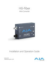 AJA Hi5-Fiber Manuale utente
