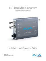 AJA Video Systems Inc LUT-box Istruzioni per l'uso