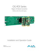 AJA OG-ROI-HDMI Manuale utente