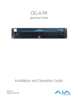 AJA OG-X-FR Manuale utente