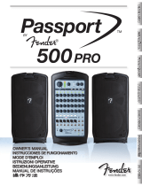 Fender Passport 500 Pro Manuale del proprietario