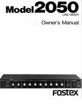 Fostex 2050 Manuale del proprietario
