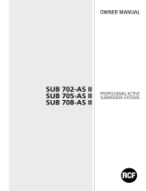 RCF Sub 702-AS II Manuale del proprietario