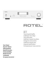 Rotel A11 Tribute Manuale del proprietario