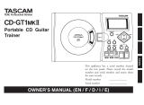 Tascam CD-GT1mkII Manuale utente
