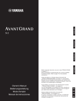 Yamaha AvantGard N1 Manuale del proprietario