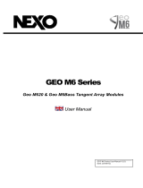 Nexo Geo M6 Series Manuale utente