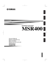 Yamaha MSR400 Manuale del proprietario