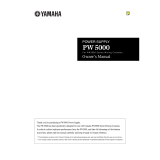 Yamaha PW5000 Manuale utente