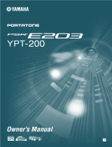 Yamaha PSR-E203 Manuale utente