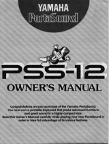 Yamaha PSS-12 Manuale del proprietario