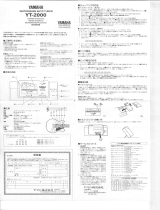 Yamaha YT-2000 Manuale del proprietario