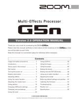 Zoom G5n Manuale utente