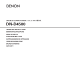Denon CD Player DN-D4500 Manuale utente