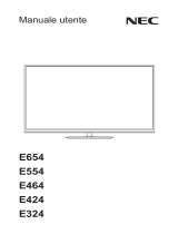 NEC MultiSync® E324 Manuale del proprietario