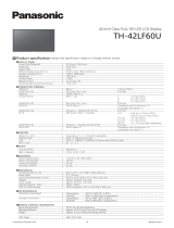 Panasonic TH-42LF60U Scheda dati