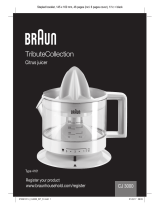 Braun TributeCollection CJ 3000 Manuale del proprietario