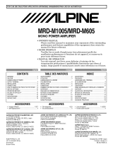 Alpine Stereo Amplifier MRD-M1005 Manuale utente