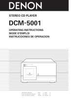 Denon DCM-5001 Manuale utente