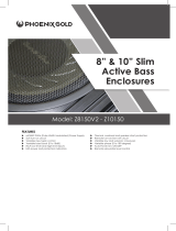 Phoenix Gold Z 8” Slim Active Bass Enclosure Manuale utente