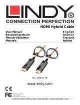 Lindy 150m Fibre Optic Hybrid HDMI Cable Manuale utente