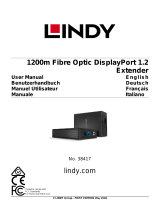 Lindy 025.38417 1200m Fibre Optic DisplayPort 1.2 Extender Manuale utente