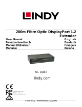 Lindy 200m Fibre Optic DisplayPort 1.2 Extender Manuale utente