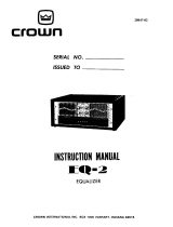 Crown EQ-2 Manuale del proprietario