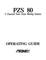 Peavey PZS 80 5 Channel Four Zone Mixing Manuale del proprietario