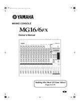 Yamaha MG 6FX Manuale utente