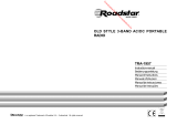 Roadstar TRA 1957 WD Manuale del proprietario