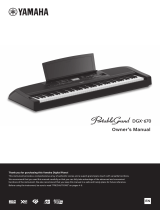 Yamaha DGX670 Portable Digital Piano Manuale del proprietario