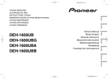 Pioneer DEH-1600UBG Manuale utente
