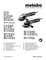 Metabo W 9-125 (600376010) Manuale utente
