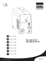 GYS TIG 168 DC Manuale del proprietario