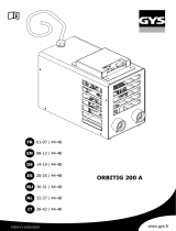 GYS ORBITIG 200A POWER SOURCE Manuale del proprietario