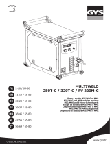 GYS MULTIWELD 250T-C Manuale del proprietario