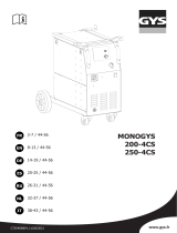 GYS MONOGYS 250-4CS Manuale del proprietario