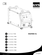 GYS Separate wire feeder EXAFEED-4L - For EXAGON 400 Manuale del proprietario