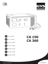 GYS CA 150 - 12/24V Manuale del proprietario