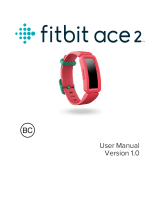 Fitbit ACE 2 RED/TURQUOISE Manuale del proprietario