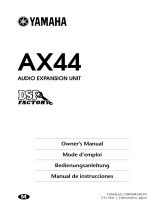 Yamaha AX44 Manuale del proprietario