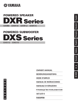 Yamaha DXR15 / DXR12 / DXR10 / DXR8 / DXS15 / DXS12 Manuale del proprietario