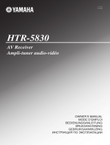 Yamaha HTR-5830 Manuale del proprietario