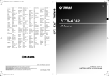 Yamaha HTR-6160 Manuale del proprietario