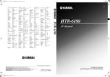 Yamaha HTR-6180 Manuale del proprietario