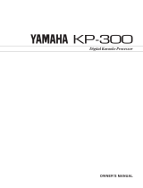 Yamaha KBP-300 Manuale del proprietario