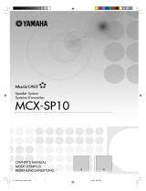 Yamaha MCX-SP10 Manuale del proprietario